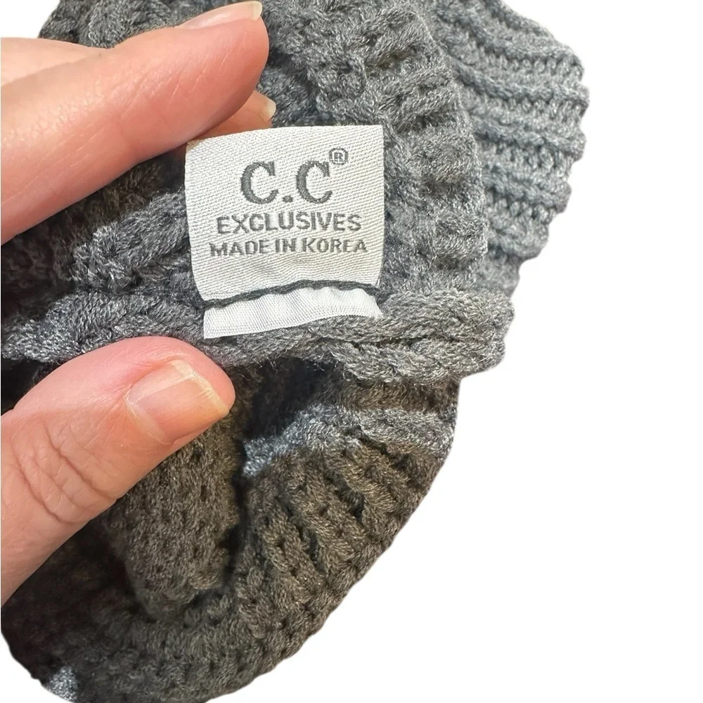 C.C Gray Knit Beanie